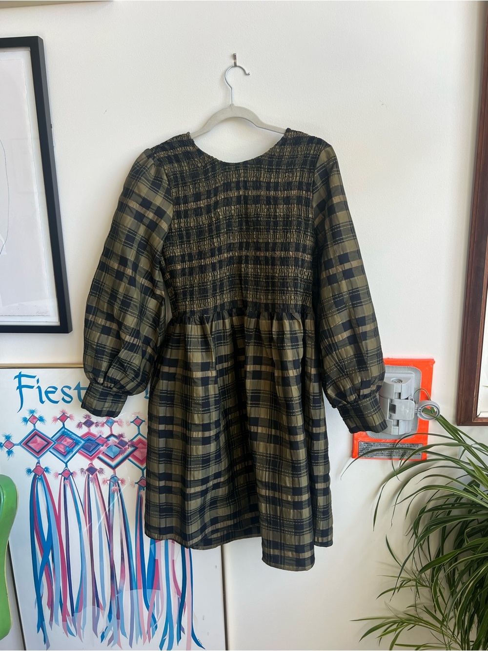 Wray smocked midi dress